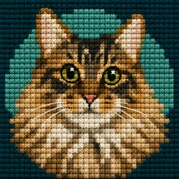 Turn photos into cross-stitch patterns